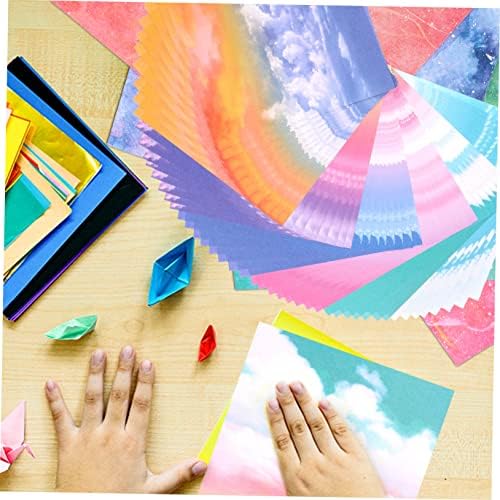 Coheali 1000 גיליונות כפול צדדי אוריגמי צבעוני לצבע מלאכת מלאכה לילדים ילדים אוריגמי יפני אוריגמי אמנויות נייר