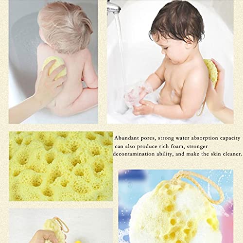 פילינג מגבת גוף רך ספוג גוף פילינג פילינג אמבטיה מקלחת גוף ספוג לופאה ספוגי ספוגים לתינוק למבוגרים, ספוג אמבט קצף, הרבה