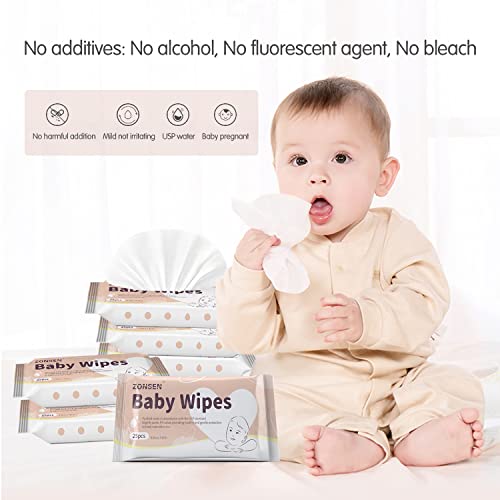 מגבונים לתינוקות, Zonsen Ultra מים רכים מבוססי גמומים רטובים פה/כפתור שיניים/כפתור בטן/אוזניים חלקים קטנים מנגב מוצצי תינוקות/האכלה,