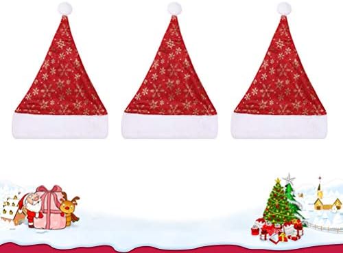אמוספאן ילדים סנטה כובע חג המולד כובעי סנטה קלאוס כובע כיסוי ראש המפלגה טובות חג המולד כובעי קישוטי מסיבת חג המולד 3
