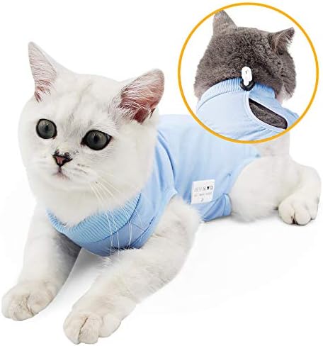 ליאנזימאו חתול ניתוח התאוששות חליפת עבור כירורגית בטן פצעים בית מקורה לחיות מחמד בגדי דואר צווארון אלטרנטיבי לחתולים