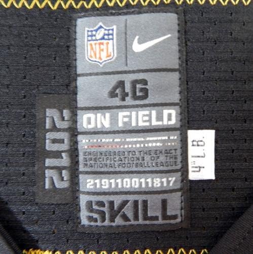 2012 פיטסבורג סטילרס פורד 21 משחק הונפק ג'רזי שחור 46 DP21350 - משחק NFL לא חתום בשימוש בגופיות