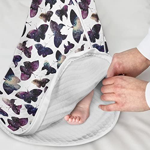 vvfelixl שק שינה לתינוקות שזה עתה נולד - פרפרים מעופפים שמיכה לבישה לתינוק - שק שינה מעבר לתינוק - חליפת שינה לפעוט 12-24