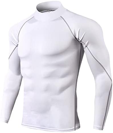 חולצות מצוידות ב- Xiloccer לגברים Sports Sports Wintershirt Sport חולצה כושר חולצות טופ חולצות לגברים סווטשירטים גדולים
