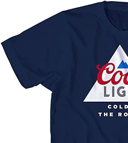 חולצת אור של Coors Mens Miller קרה כמו חולצת הלוגו של רוקי בירה